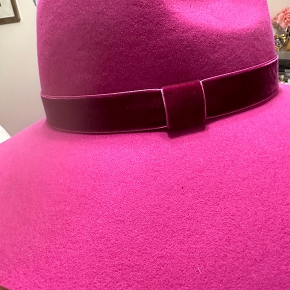 #82 Eugenia Kim Wide Brim Sun Hat - Pink Wool Hat - Picture 10 of 10